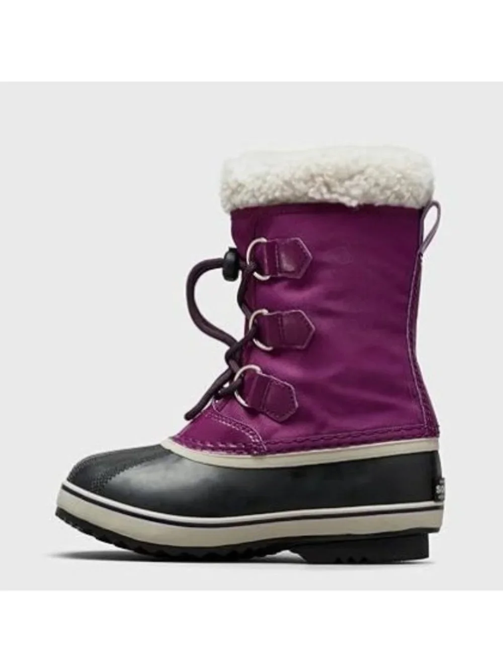 SOREL Yoot Pac Nylon Lace-Up Waterproof Winter Boots Wild Iris Dark‎ Plum Size 2
